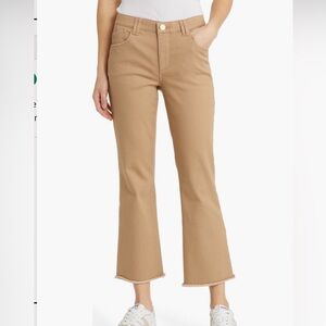 Wit & Wisdom - Tatum ‘Ab’Solition Frayed High-Waist Ankle Flare - tan - size 6